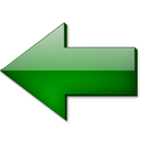 Fleche gauche vert icon